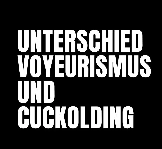 Unterschiede zwischen Voyeurismus und Cuckolding