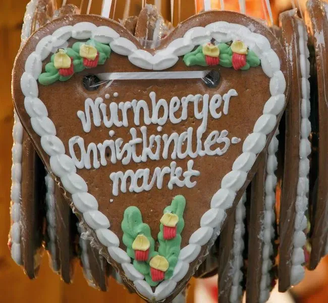 Lebkuchenherz von Nürnberger Weihnachtsmarkt
