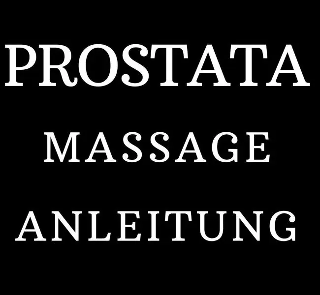 Prostata massage