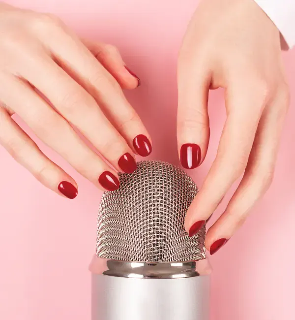 Using nails and aids with ASMR as an escort lady